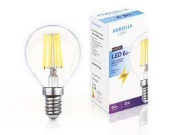 Ambrella Light Филаментная лампа E14 6W 4200K 204215