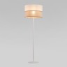 Напольный светильник с тканевым абажуром                      TK Lighting  5241 Linobianco