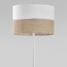 Напольный светильник с тканевым абажуром                      TK Lighting  5241 Linobianco