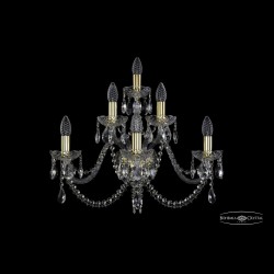 Бра хрустальные 1402B/3+2+1/240 G Bohemia Ivele Crystal (Стеклянный рожок)