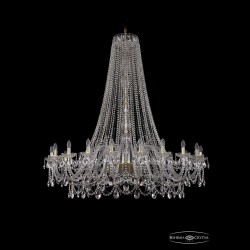 Люстра хрустальная 1411/20/530/h-157 G Bohemia Ivele Crystal (Стеклянный рожок)