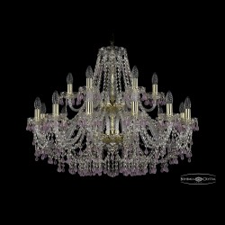 Люстра хрустальная 1410/10+5/300/2d G V7010 Bohemia Ivele Crystal (Стеклянный рожок)