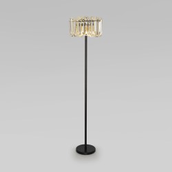 Напольный светильник с хруталем                      Bogate's  01150/3 черный/золото