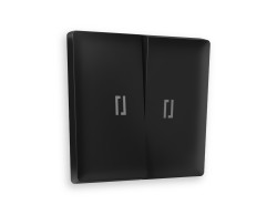 Ambrella Light Лицевая панель для 2-клавишных выключателей с подсветкой QUANT Ambrella Volt ALFA AP8040