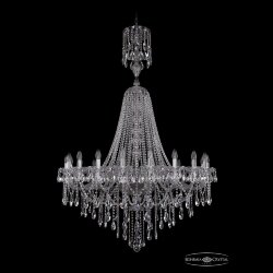 Люстра хрустальная 1415/20/400/XL-173 Ni Bohemia Ivele Crystal (Стеклянный рожок)