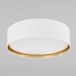 Потолочный светильник с тканевым абажуром                      TK Lighting  3433 Bilbao White Gold