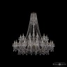 Люстра хрустальная 1411/24+12/530/h-154 G Bohemia Ivele Crystal (Стеклянный рожок)