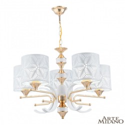 Люстра 302097/5 Wh/Gd Arte Milano (Подвесные)