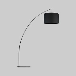 Напольный светильник с тканевым абажуром                      TK Lighting  5485 Moby Black