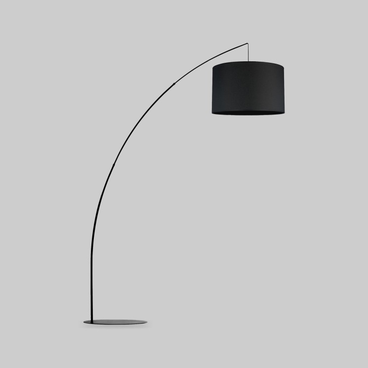 Напольный светильник с тканевым абажуром                      TK Lighting  5485 Moby Black