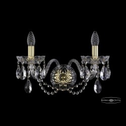 Бра хрустальные 1402B/2/195/XL G Bohemia Ivele Crystal (Стеклянный рожок)