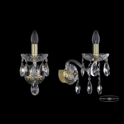 Бра хрустальные 1413B/1/165/XL G Bohemia Ivele Crystal (Стеклянный рожок)