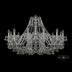 Люстра хрустальная 1409/12/360 Ni Bohemia Ivele Crystal (Стеклянный рожок)