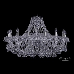 Люстра хрустальная 1409/16/360 Ni Bohemia Ivele Crystal (Стеклянный рожок)