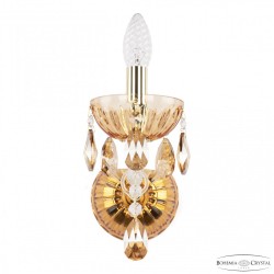 Бра с цветным хрусталём 5413B/1/165 G Amber/M-1H K721 Bohemia Ivele Crystal (С 1 лампочкой)