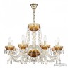 Люстра с цветным хрусталём 5402/8/240 G Amber/M-1F Bohemia Ivele Crystal (5402)