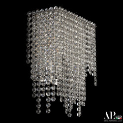 Бра с хрусталем SH500.B3.25-32.B.Ni.E14 APL LED (С 2 лампочками и более)