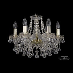 Люстра хрустальная 1409/6/141 G Bohemia Ivele Crystal (Стеклянный рожок)
