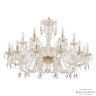 Люстра хрустальная 105/12+6/360 G Bohemia Ivele Crystal (Стеклянный рожок)