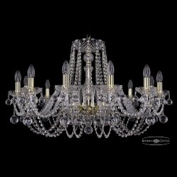 Люстра хрустальная 1402/12/300 G Balls Bohemia Ivele Crystal (Стеклянный рожок)
