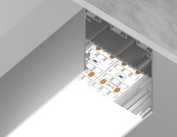 Ambrella Light Профиль для ленты до 41мм 50*50мм ILLUMINATION GP3100AL