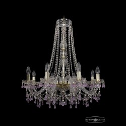 Люстра хрустальная 1410/8/240/h-74 G V7010 Bohemia Ivele Crystal (Стеклянный рожок)