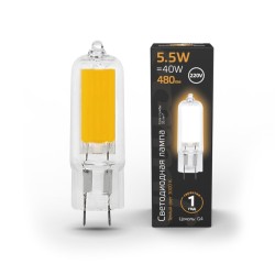 Светодиодная лампа Gauss 5,5W 480Lm 3000K G4 107807105107807105_GAUSS