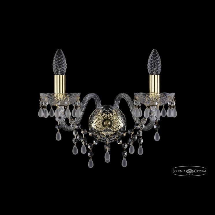 Бра хрустальные 1410B/2/160 G V0300 Bohemia Ivele Crystal (Стеклянный рожок)