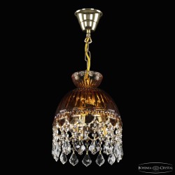 Подвесной светильник с цветным хрусталём 5478/22 G Amber/M-1G Leafs Bohemia Ivele Crystal (5478)