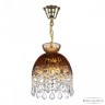 Подвесной светильник с цветным хрусталём 5478/22 G Amber/M-1G Leafs Bohemia Ivele Crystal (5478)