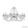 Люстра хрустальная 101/12/360 Ni Bohemia Ivele Crystal (Стеклянный рожок)