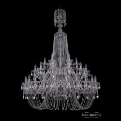 Люстра хрустальная 1402/24+12+6/460/XL-176/2d Ni Bohemia Ivele Crystal (Стеклянный рожок)