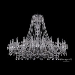 Люстра хрустальная 1411/24/530 Ni Bohemia Ivele Crystal (Стеклянный рожок)