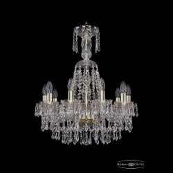 Люстра хрустальная 1403/10/195/XL-65 G Bohemia Ivele Crystal (Стеклянный рожок)