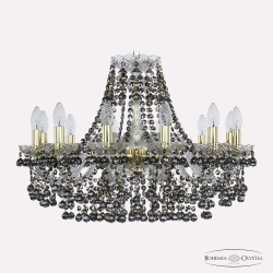Люстра хрустальная 1409/12/240 G R731 Bohemia Ivele Crystal (Стеклянный рожок)