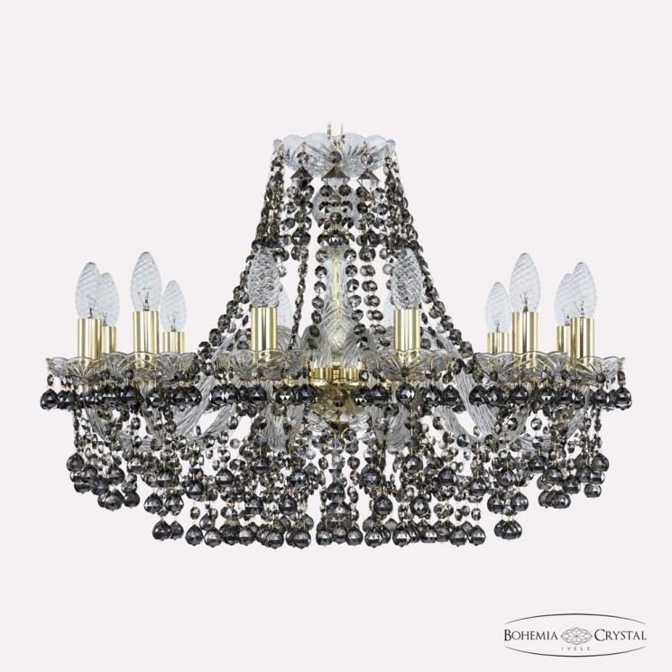 Люстра хрустальная 1409/12/240 G R731 Bohemia Ivele Crystal (Стеклянный рожок)