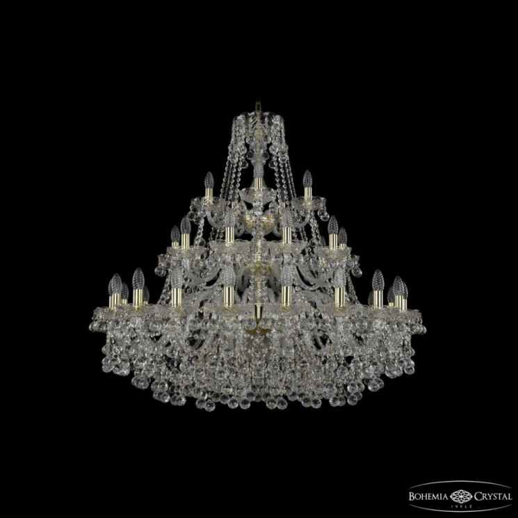 Люстра хрустальная 1409/20+10+5/360/3d G Bohemia Ivele Crystal (Стеклянный рожок)