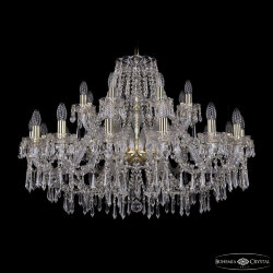 Люстра хрустальная 1403/16+8/360 G  Bohemia Ivele Crystal