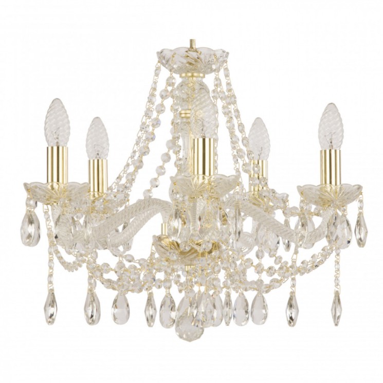 Люстра хрустальная 107/5/165 G Bohemia Ivele Crystal (4 кг)