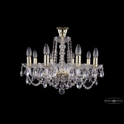 Люстра хрустальная 1402/8/195 G tube Bohemia Ivele Crystal (Стеклянный рожок)