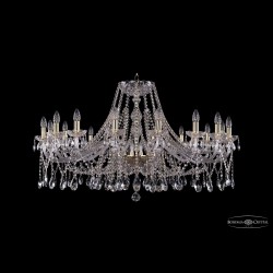 Люстра хрустальная 1413/16/400 G Bohemia Ivele Crystal (Стеклянный рожок)