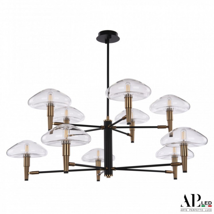 Люстра 3308.1006/5+5 FP+BK APL LED (Модерн)