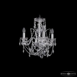 Люстра хрустальная 1411/3/141 Ni  Bohemia Ivele Crystal (Стеклянный рожок)