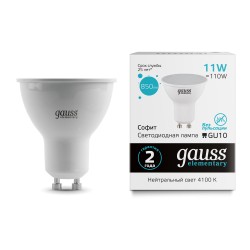 Светодиодная лампа Gauss Софит 11W 850Lm 4100K GU10 1362113621_GAUSS