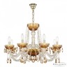 Люстра с цветным хрусталём 5402/8/240 G Amber/M-1F K721 Bohemia Ivele Crystal (5402)