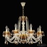 Люстра с цветным хрусталём 5402/8/240 G Amber/M-1F K721 Bohemia Ivele Crystal (5402)
