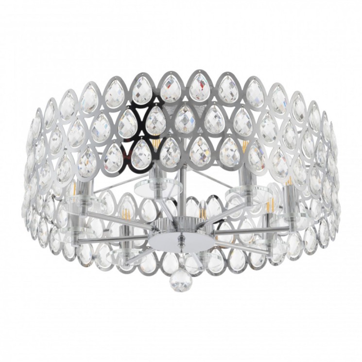 Люстра с хрусталем 371019/8/50/580 CR Arte Milano (Потолочные)