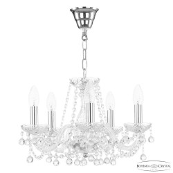 Люстра хрустальная 108/5/141 Ni Bohemia Ivele Crystal (Стеклянный рожок)