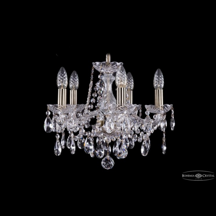Люстра хрустальная 1413/5/141 Pa Bohemia Ivele Crystal (Стеклянный рожок)