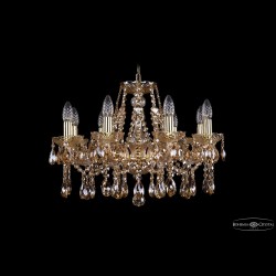 Люстра хрустальная 1413/8/200 G M721 Bohemia Ivele Crystal (Стеклянный рожок)